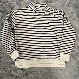 Crewcuts Nautical Cream and Black Striped Top